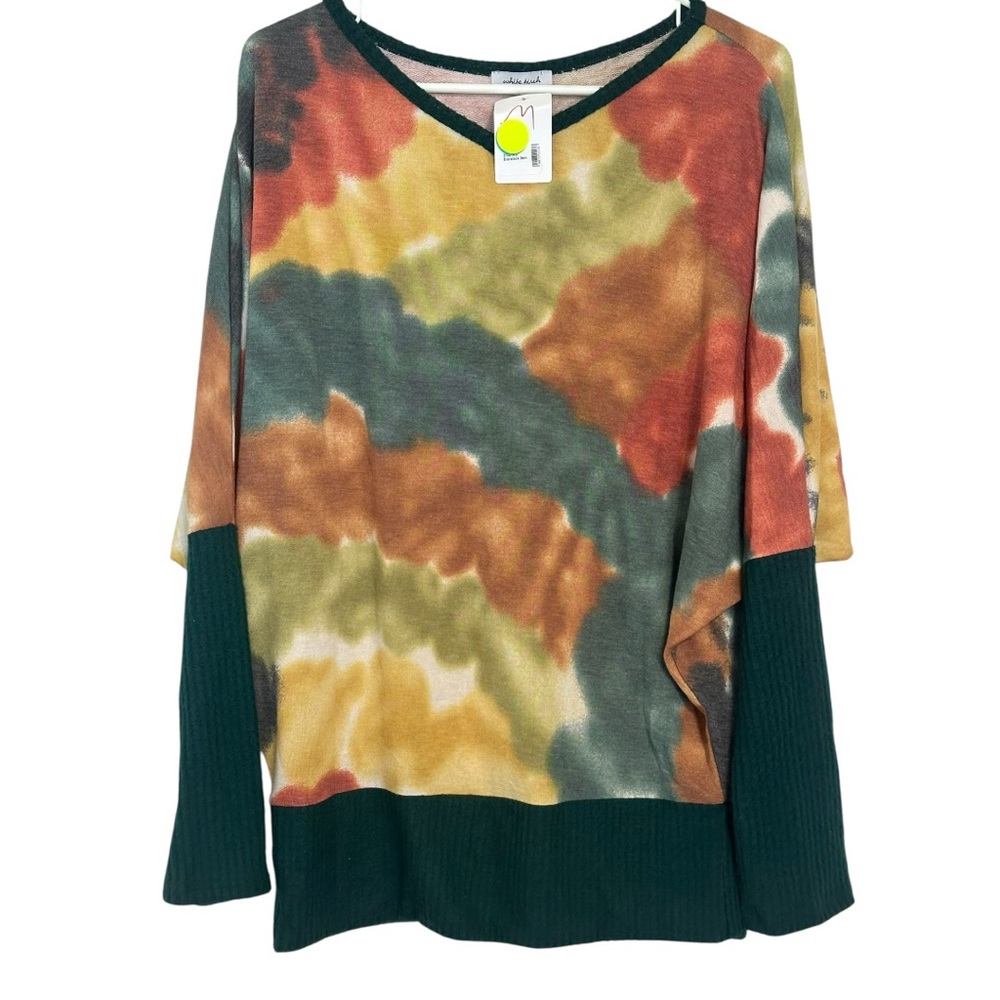 White Birch Multicolor Tie-Dye Knit Pullover Top – Size Medium – NWT - Picture 3 of 14